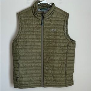 Stio Men's Pinion Down Vest Olive Green Insulated Pertex color Men's Large